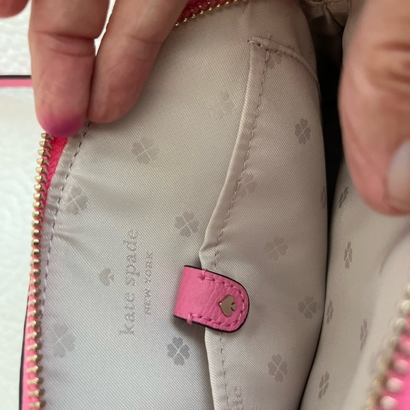 Kate Spade Pink Saffiano Leather Dome Crossbody Purse - Picture 13 of 13